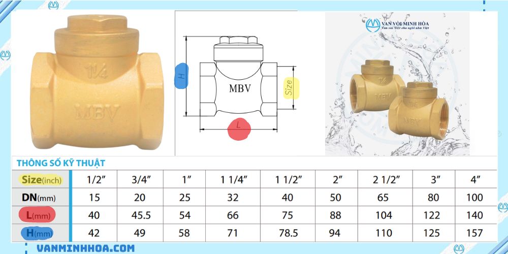 van 1 chiều lá đồng mbv 2