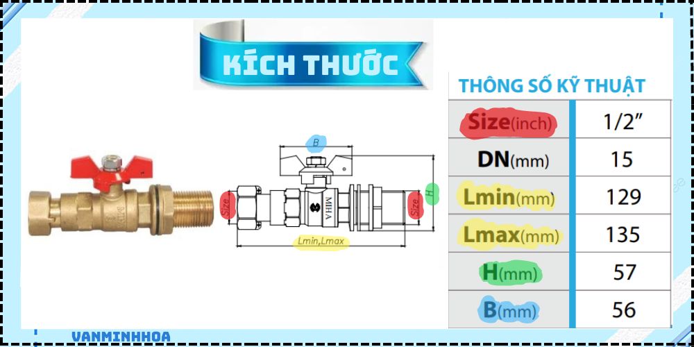 van bi đồng miha nối tĩnh 3