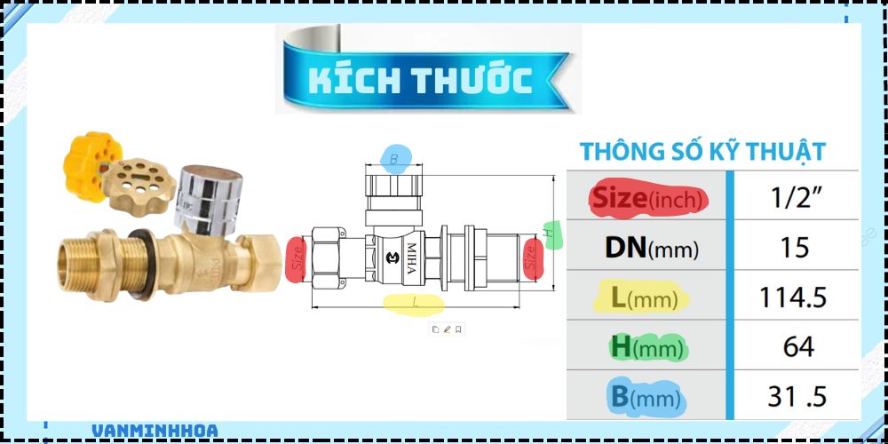 van bi đồng miha nối tĩnh 4