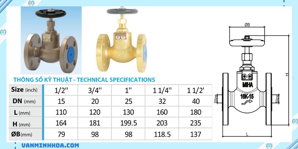 van cầu mặt bích hai chiều miha 16k 2