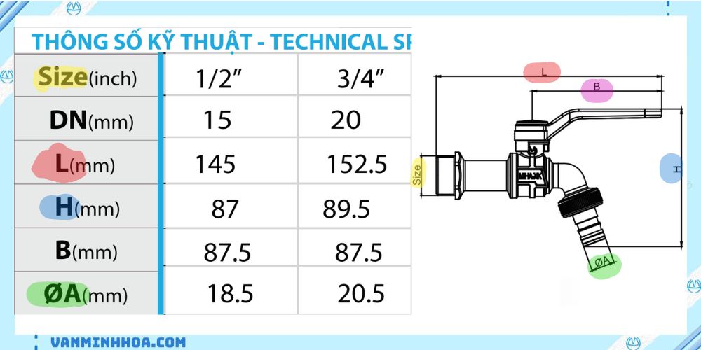 Vòi đồng mạ loại dài tay nhôm 2