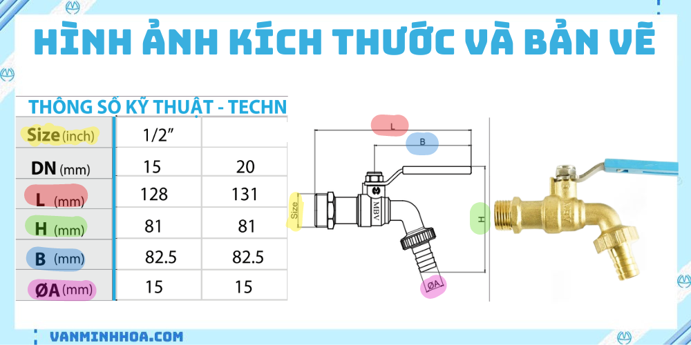 vòi đông mbv đàu nối ống mềm 2