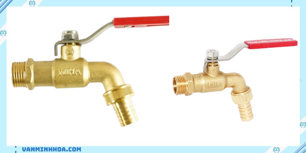 vòi đồng miha tay inox