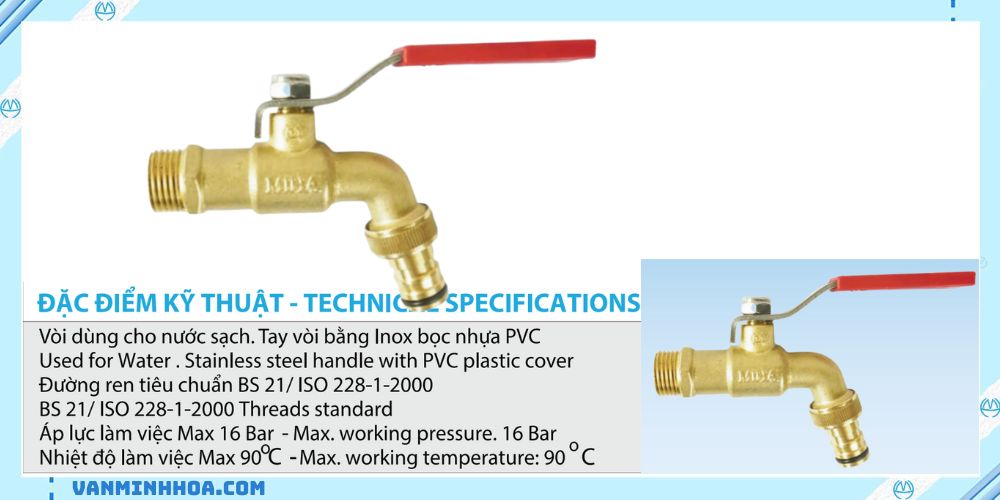 Vòi đồng MIHA đầu nối thông minh tay inox 3
