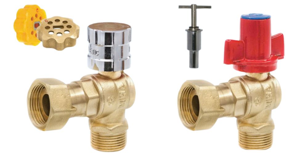 Van góc đồng MIHA tay khoá 2