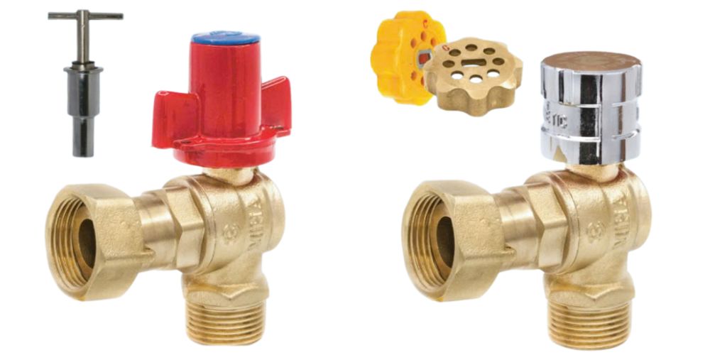 Van góc đồng MIHA tay khoá