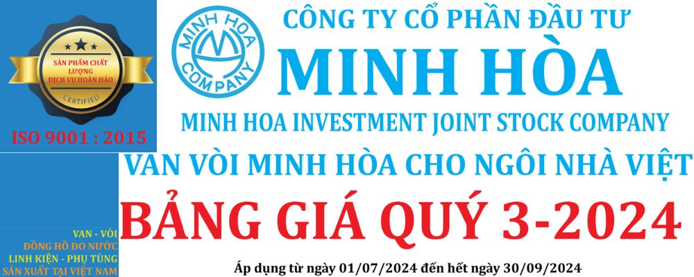 bảng giá van minh hòa