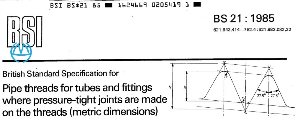 Tiêu chuẩn ren BS 21 ISO 228-1-2000