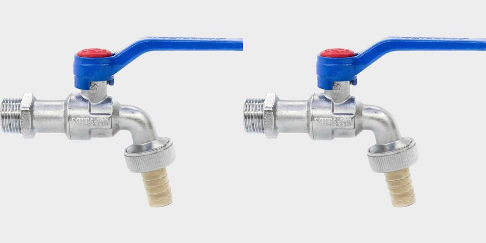 vòi đồng mạ đầu nối mềm tay nhôm