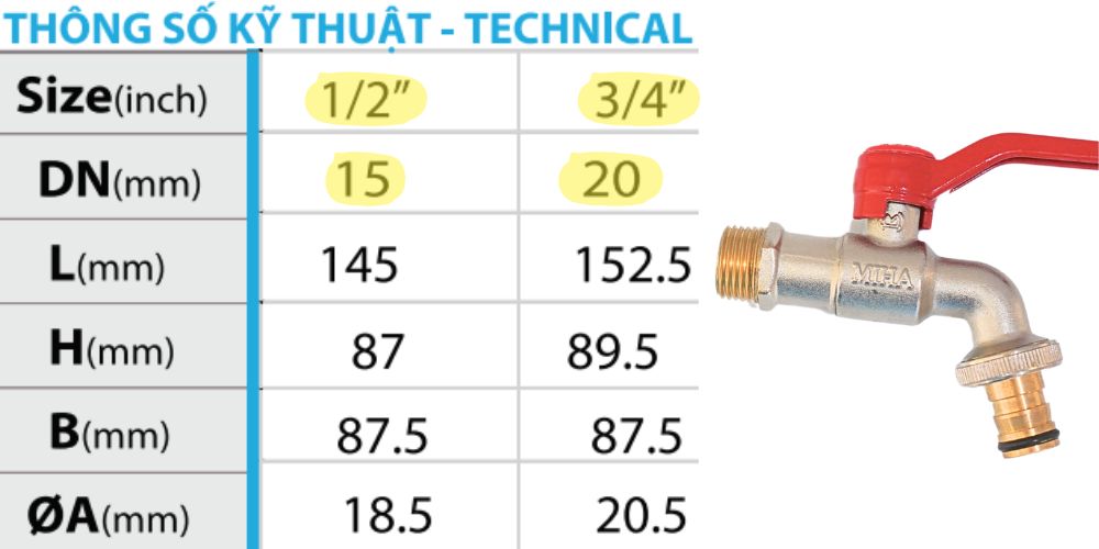 Vòi đồng mạ đầu nối thông minh