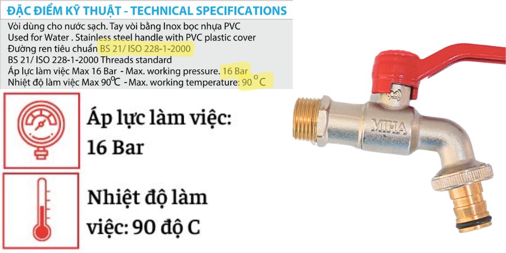 Vòi đồng mạ đầu nối thông minh