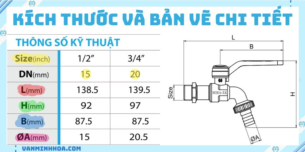 vòi đồng mạ Miha XK nối mềm tay nhôm