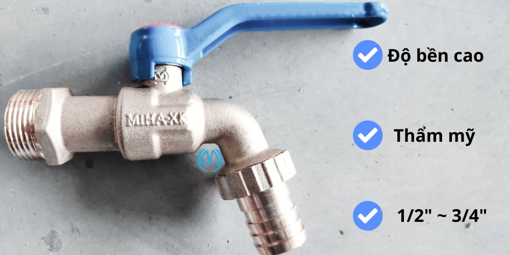 van đồng mạ miha