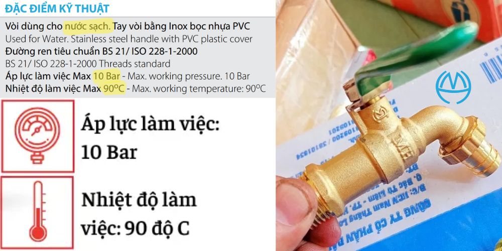vòi đồng MH