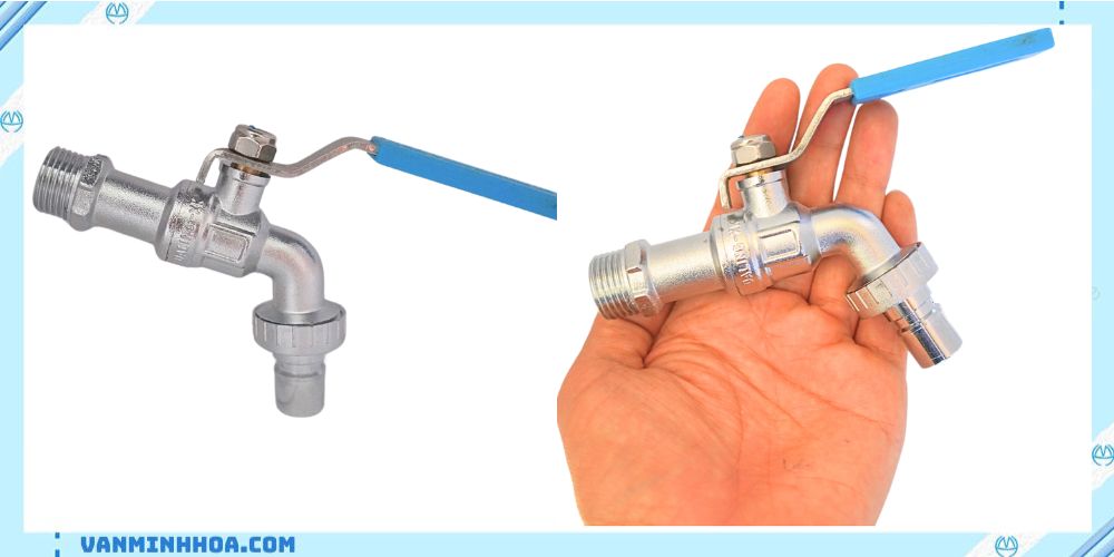 vòi kẽm daling tay inox