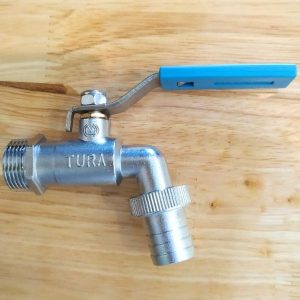 vòi kẽm tura tay inox