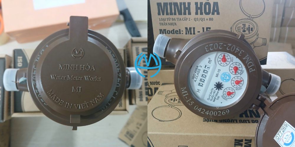 Đồng hồ nước thân nhựa MI