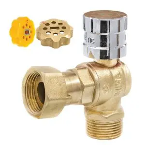 van góc đồng miha 15 tay khoá từ