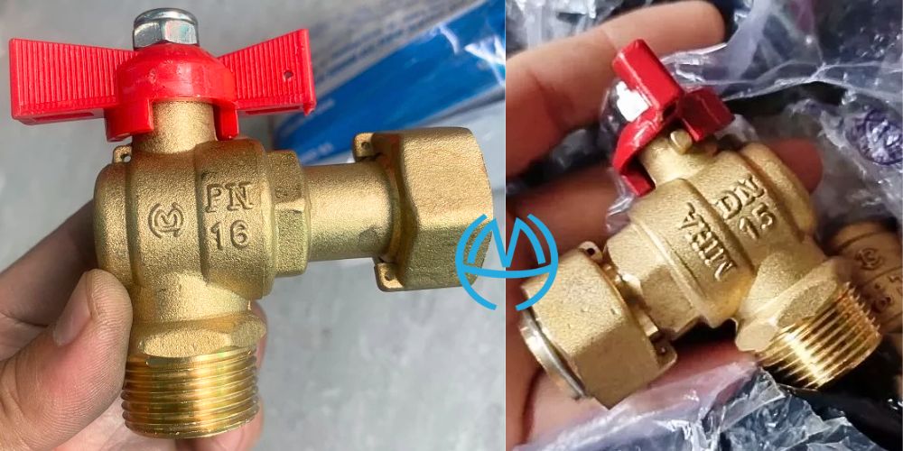 Van góc đồng Miha tay bướm