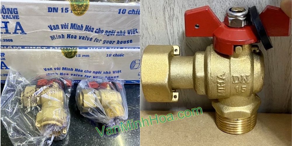 Van góc đồng Miha tay bướm