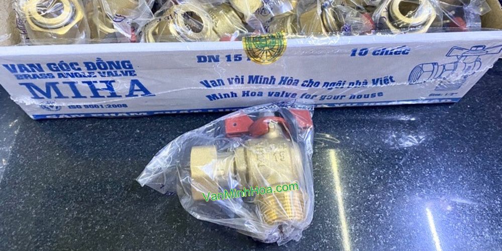 van góc đồng miha tay bướm hợp kim