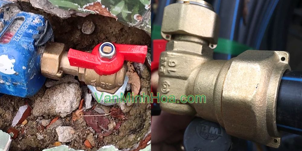 Van góc đồng Miha tay bướm