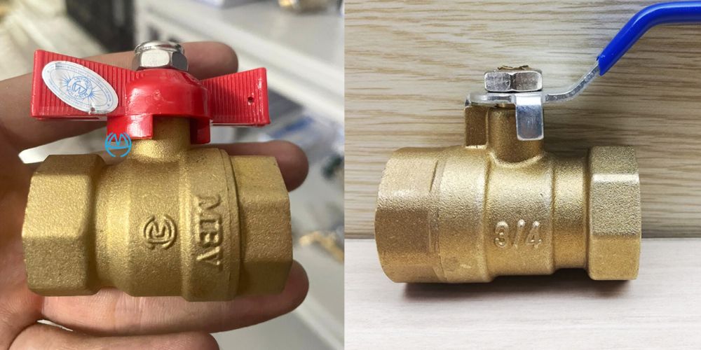 van khóa nước bằng đồng