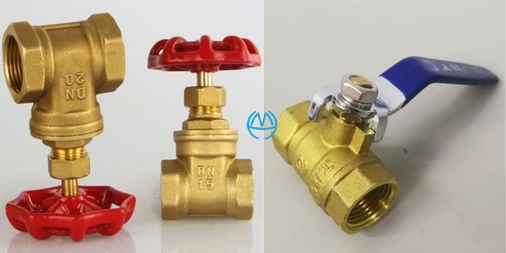 van khóa nước bằng đồng