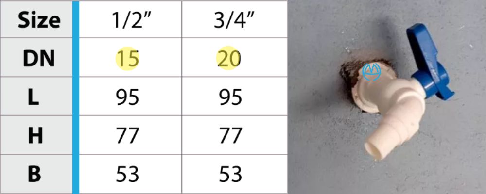 vòi nhựa mh tay gạt