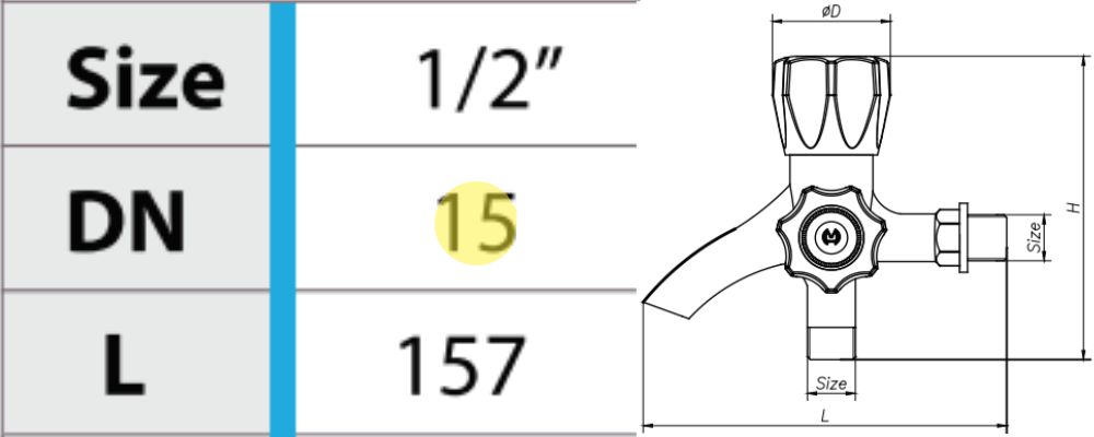 vòi nhựa sen lạnh 3 ngả