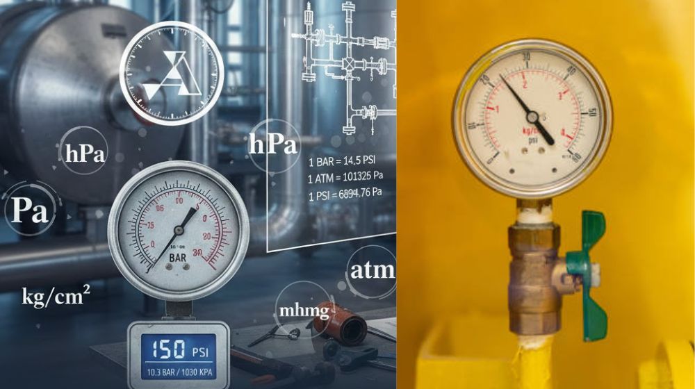 các đơn vị đo áp suất thường gặp