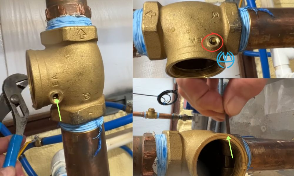 cách tháo van 1 chiều lá lật phi 60 1