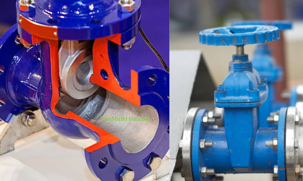 cấu tạo van cổng thân và nắp