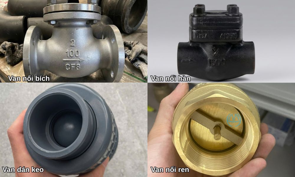 kết nối van 1 chiều dn100