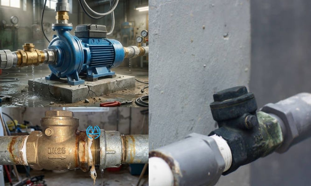 kết quả thường thấy sau khi lắp van 1 chiều d25