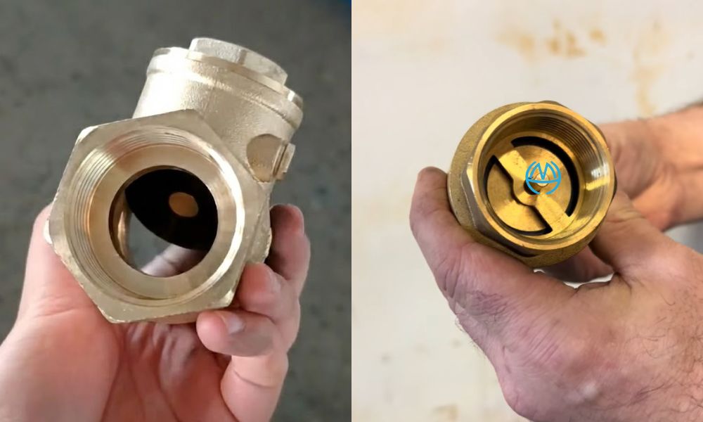 khác biệt ở lá van và lò xo của van 1 chiều d20