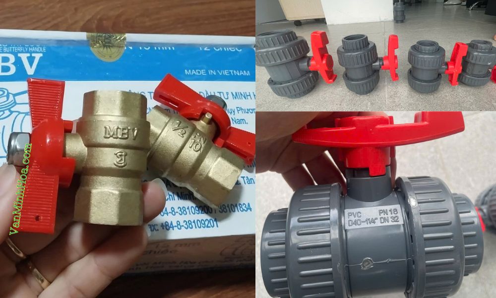 kích thước van bi tay vặn