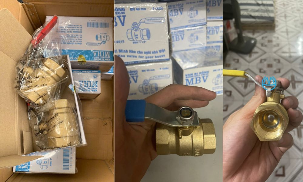 màu sắc đặc trưng của van bi tay gạt minh hòa