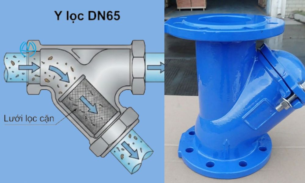 nhầm lẫn về y lọc 65 với van một chiều chữ y