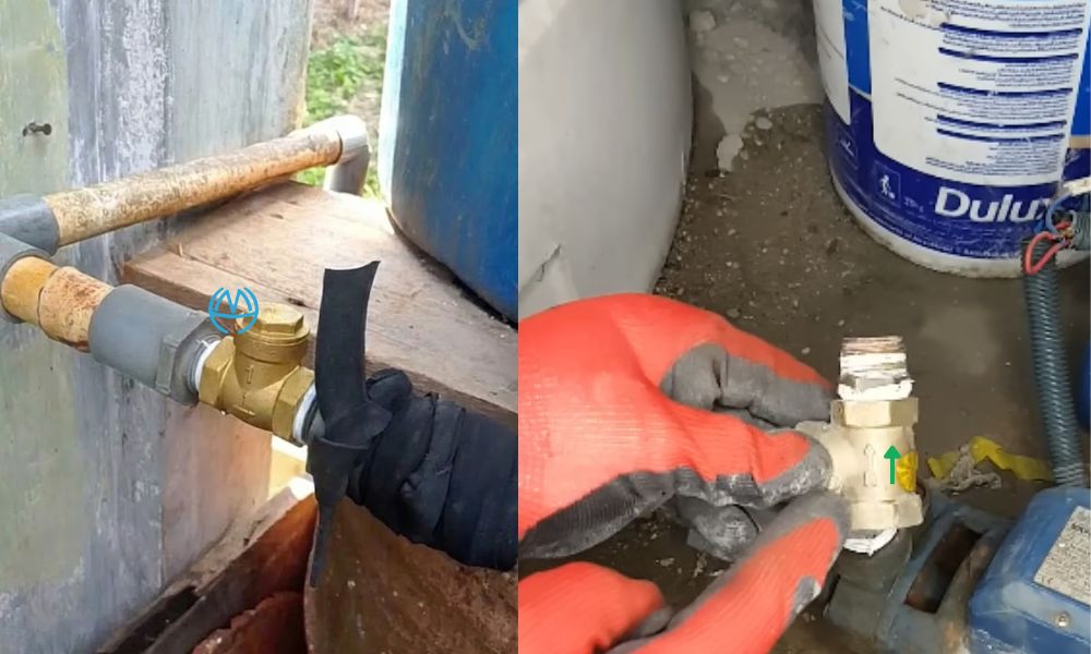 nhìn van 1 chiều dn25 như một phần của hệ thống