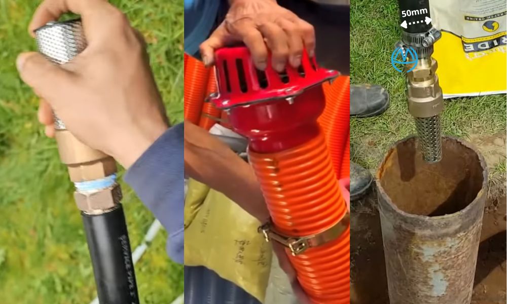 rọ hút dn50 trong hệ ống nhựa