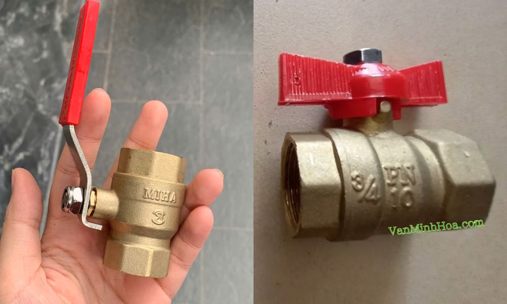 so sanh van bi tay vặn và tay gạt