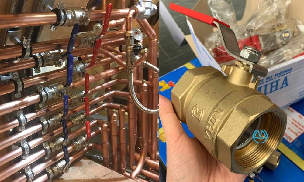 ứng dụng van bi tay gạt