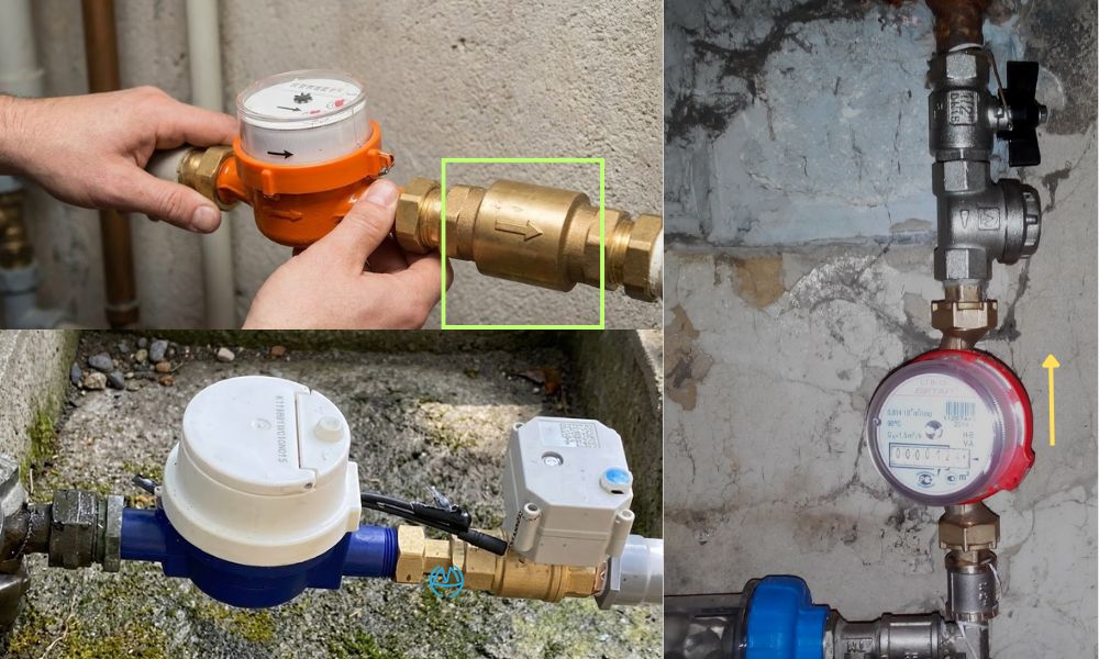 van 1 chiều đồng hồ nước lắp trước hay sau đồng hồ