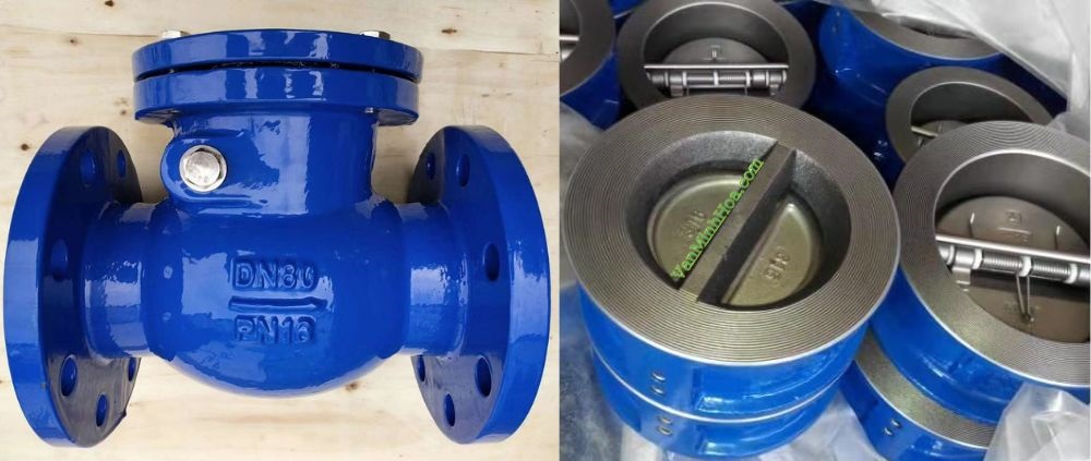 van 1 chiều lá lật gang