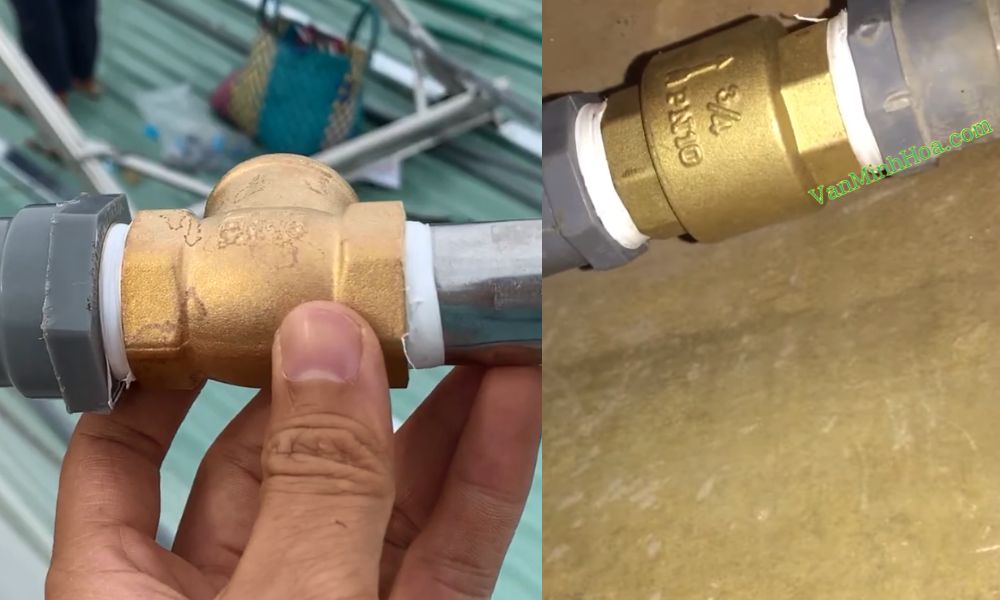 van 1 chiều phi 34 không vừa ống