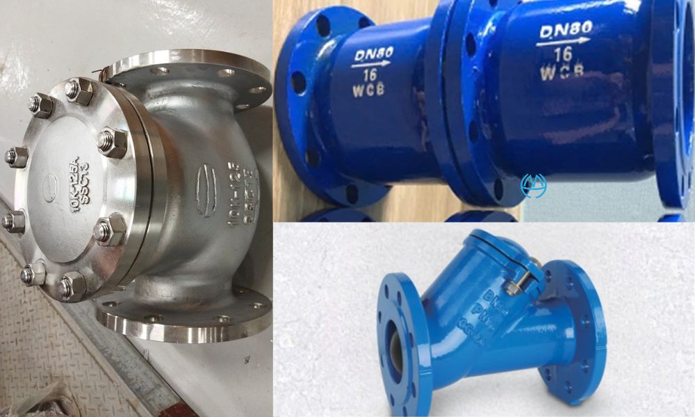 van 1 chiều phi 90 nối mặt bích