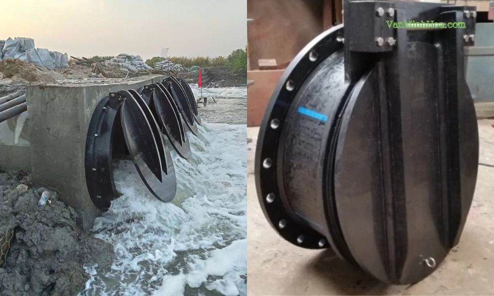 van 1 chiều trục xoay