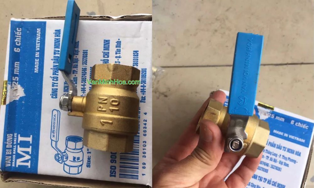 van bi thân đồng tay inox