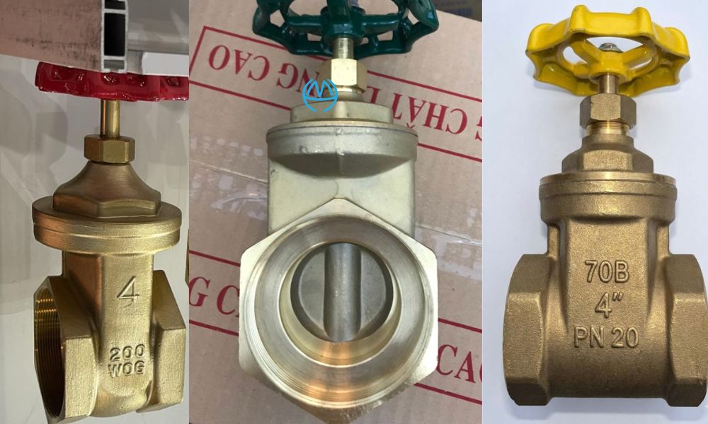 van chặn D100 bằng đồng